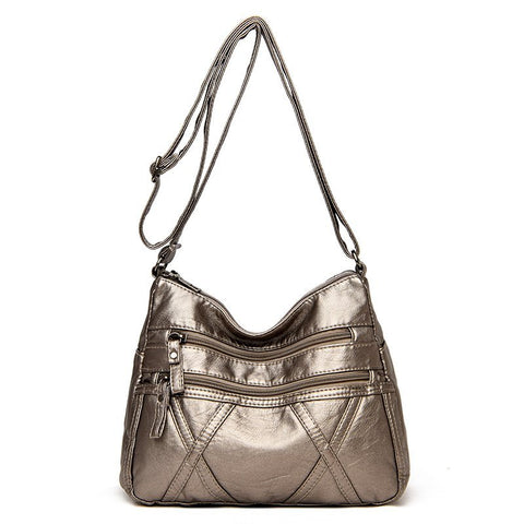 Image of High Quality Women's Soft Leather Shoulder Bags Multi-Layer Classic Crossbody Bag Luxury Designer Handbag and Purse-FrenzyAfricanFashion.com