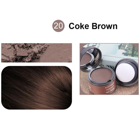 Image of Hair Fluffy Powder Instantly Black Root Cover Up Natural Instant Hairline Shadow Powder Hair Concealer Coverage-FrenzyAfricanFashion.com