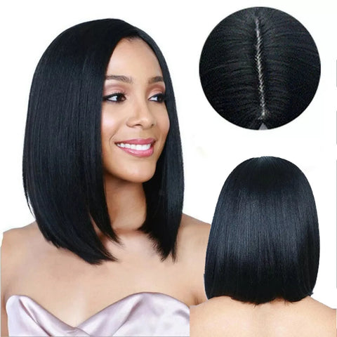 Image of Wigs Human Hair Pre Plucked With Baby Hair Glueless Lace Closure Wigs Brazilian Human Hair Wigs For Black Women Synthetic-FrenzyAfricanFashion.com