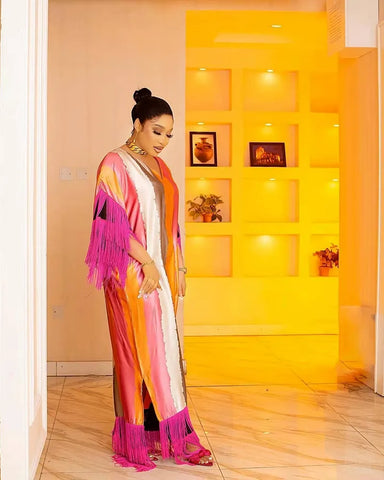 Image of African Fashion Caftan Maxi Dresses for Women-FrenzyAfricanFashion.com