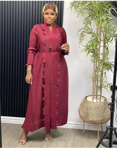 Image of Pleated Dress for Women Spring and Autumn-FrenzyAfricanFashion.com