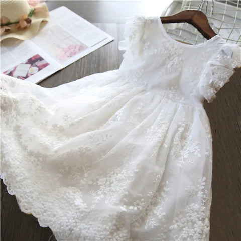 Image of Flower Girls Wedding Party Princess Dress-FrenzyAfricanFashion.com