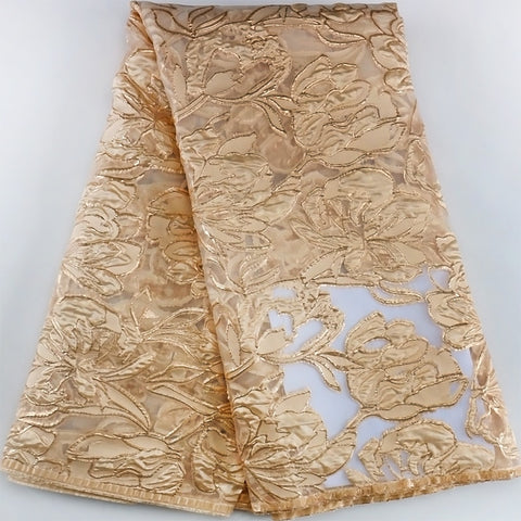 Image of French Brocade Jacquard Lace Fabric-FrenzyAfricanFashion.com