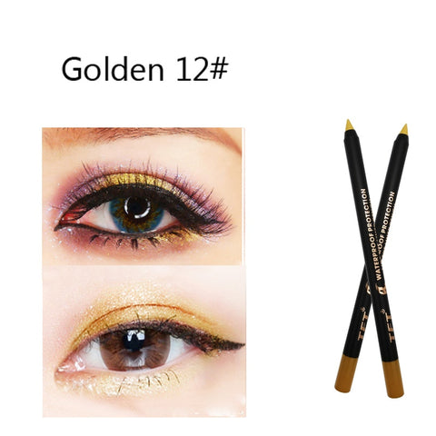 Image of Long Lasting Eyeliner Pencil Colourful Pigment Waterproof Blue Black White Color Gel Eye Liner Pen Makeup Eye Beauty Cosmetics-FrenzyAfricanFashion.com