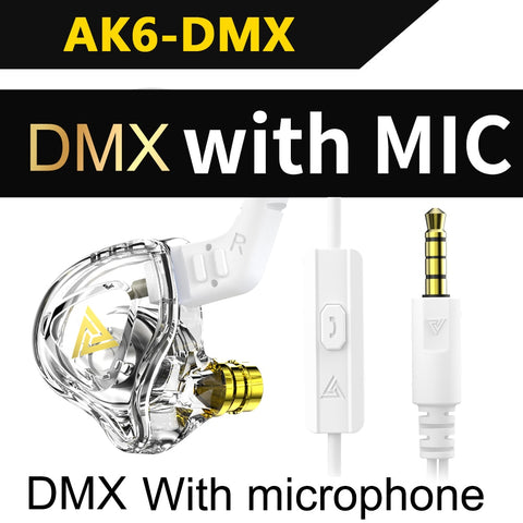 Image of Original QKZ AK6 Copper Driver HiFi Wired Earphone Sport Running Headphones Bass Stereo Headset Music Earbuds fone de ouvido-FrenzyAfricanFashion.com