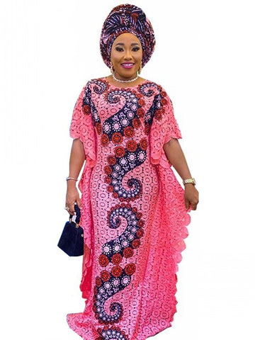 Image of African Lace Dresses Online Women Evening Gown Party Dress-FrenzyAfricanFashion.com