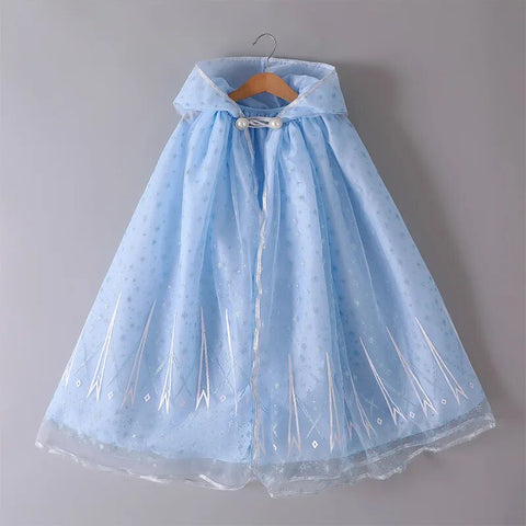 Image of Girls Little Mermaid Cloak Children Cloak Kids Shiny Bright Party Costume Girl Dress up-FrenzyAfricanFashion.com