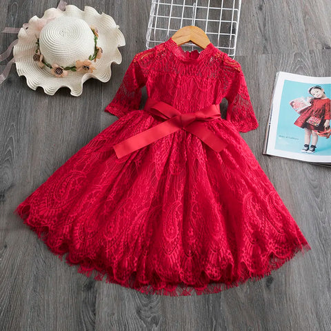 Image of Flower Girls Wedding Party Princess Dress-FrenzyAfricanFashion.com