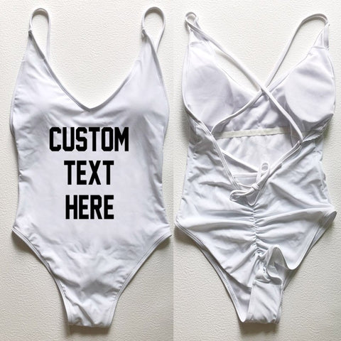 Image of CUSTOM New One Piece Swimsuit Bikini Plus Size-FrenzyAfricanFashion.com