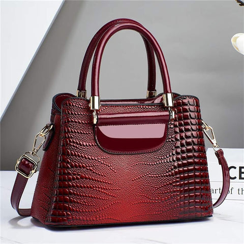 Image of Fashion Shoulder Bag For Women PU Leather Handbag Adjustable Shoulder Strap Large Capacity Tote Messenger Bag-FrenzyAfricanFashion.com