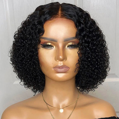 Image of Short Afro Curly Bob Synthesis Hair Wigs-FrenzyAfricanFashion.com