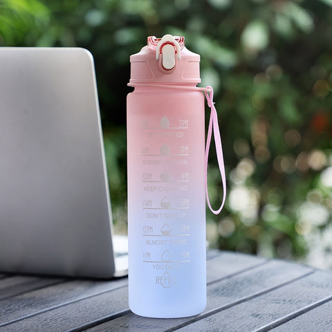 Image of Motivational Sport Water Bottle Fitness Jugs For Kitchen Cups-FrenzyAfricanFashion.com