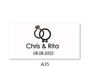 Image of Custom Transparent Labels, Wedding Labels-FrenzyAfricanFashion.com