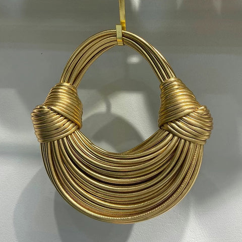 Image of High Quality Gold And Silver Designer Handbags and Purses For Women Fashion Party Evening Clutch Bags 2022 Ladies Hobo Tote Bag-FrenzyAfricanFashion.com