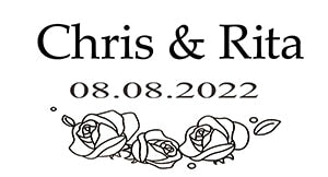 Image of Custom Transparent Labels, Wedding Labels-FrenzyAfricanFashion.com