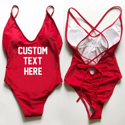 Image of CUSTOM New One Piece Swimsuit Bikini Plus Size-FrenzyAfricanFashion.com