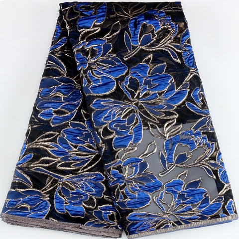 Image of French Brocade Jacquard Lace Fabric-FrenzyAfricanFashion.com