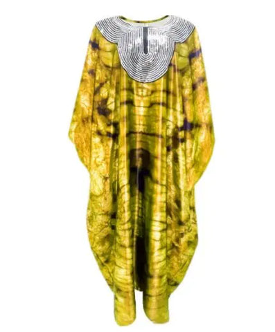 Image of African Dresses for Women Summer Fashion Women Sequined Long Dress-FrenzyAfricanFashion.com