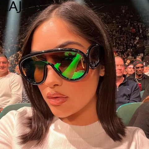 Image of Candy Classy Design Punk Oversize Unisex Sunglasses-FrenzyAfricanFashion.com