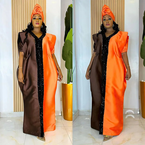 Image of Abayas Robe Dresses Women Traditional Dashiki Ankara Outfits Gown Muslim Kaftan Maxi Long Dress-FrenzyAfricanFashion.com