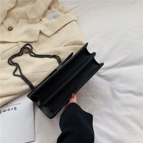 Image of Rivet Chain Small Crossbody Bags for Women 2022 Female Shoulder Messenger Bag Lady Luxury Handbags and Purses Luxury Designer-FrenzyAfricanFashion.com