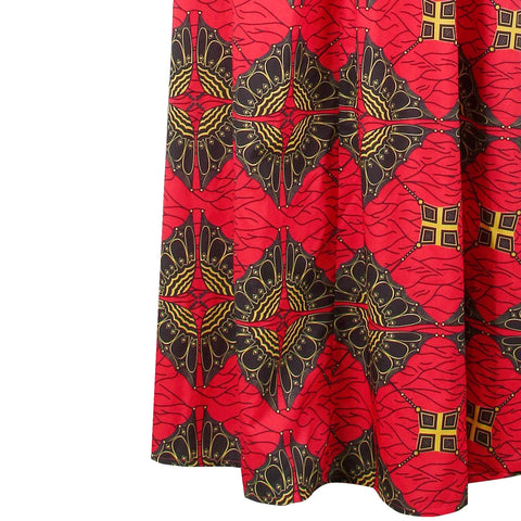 Image of african printing plus size polyester long dress-FrenzyAfricanFashion.com