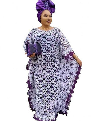 Image of African Dresses Women Lace Evening Long Dress-FrenzyAfricanFashion.com