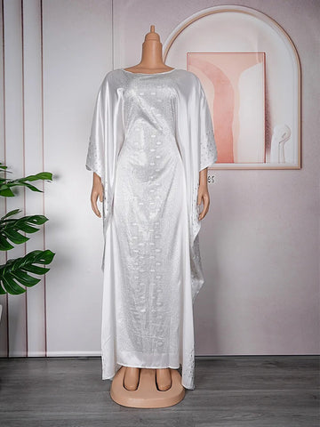 Image of African Dresses Satin Women Kaftan Maxi Abaya-FrenzyAfricanFashion.com