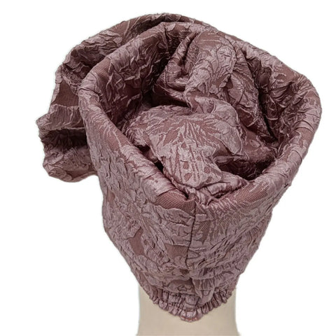 Image of Big Flowers Pleated Top Hats Headtie-FrenzyAfricanFashion.com