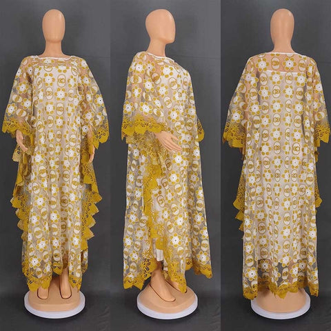 Image of African Dresses Women Lace Evening Long Dress-FrenzyAfricanFashion.com