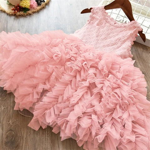 Image of Flower Girls Wedding Party Princess Dress-FrenzyAfricanFashion.com