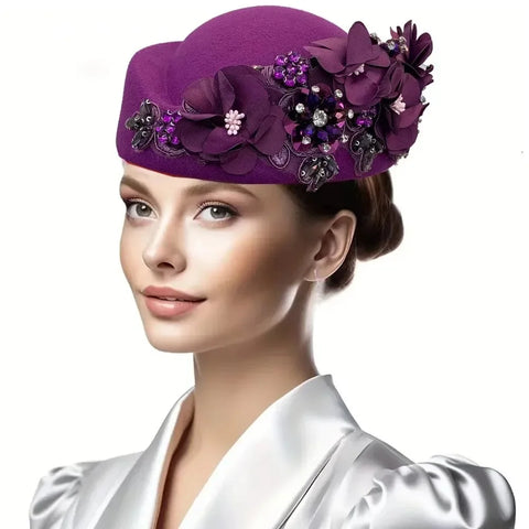 Image of African Headtie Fashion Summer Autumn African Turban Hat for Women Church with Flower Soft Caps for Party Casual Head Wrap-FrenzyAfricanFashion.com