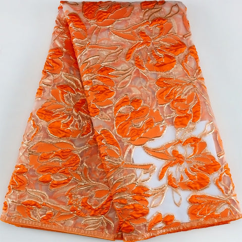 Image of French Brocade Jacquard Lace Fabric-FrenzyAfricanFashion.com