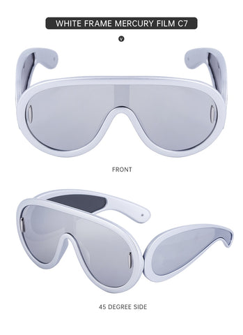 Image of Candy Classy Design Punk Oversize Unisex Sunglasses-FrenzyAfricanFashion.com