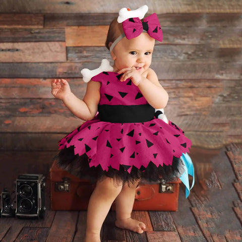 Image of Elegant Girls Halloween Dress Toddler Kids Mesh Tulle Princess Party Outfits-FrenzyAfricanFashion.com