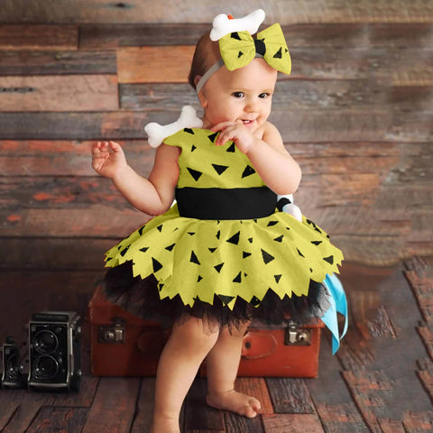 Image of Elegant Girls Halloween Dress Toddler Kids Mesh Tulle Princess Party Outfits-FrenzyAfricanFashion.com