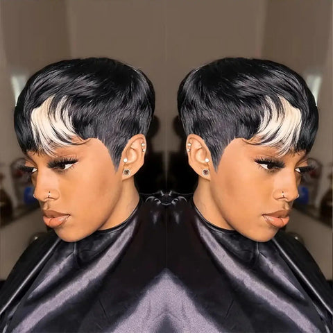 Image of Headband Wig Kinky Straight 26 Inch Kinky Straight Headband Wig Human Hair Glueless Human Hair Wigs Machine Made synthetic-FrenzyAfricanFashion.com