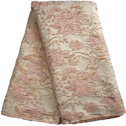Image of 5 Yards Brocade Jacquard Lace Fabric-FrenzyAfricanFashion.com