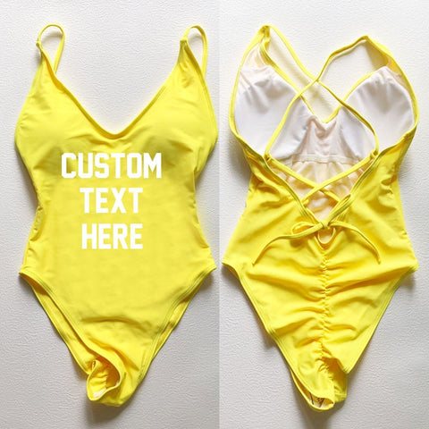 Image of CUSTOM New One Piece Swimsuit Bikini Plus Size-FrenzyAfricanFashion.com