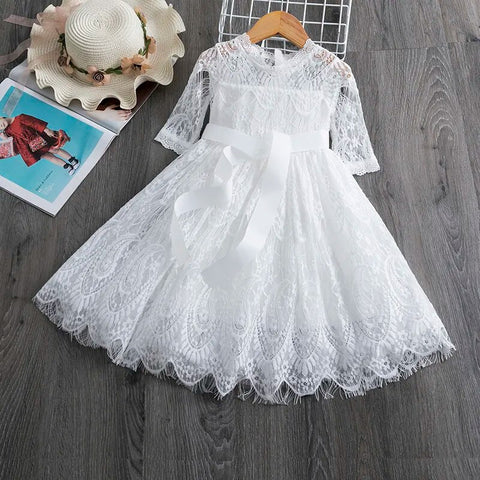 Image of Flower Girls Wedding Party Princess Dress-FrenzyAfricanFashion.com