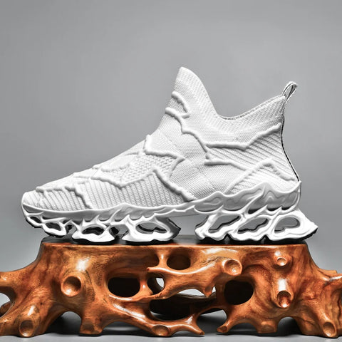 Image of Fashion Breathable Walking Mesh Flat Shoes Sneakers Women 2024 Gym Vulcanized Shoes White Female Footwear-FrenzyAfricanFashion.com