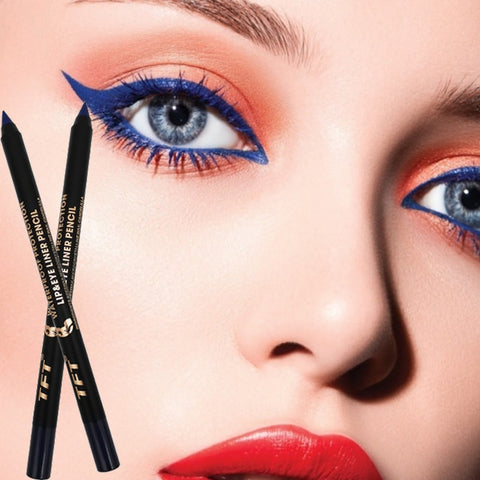 Image of Long Lasting Eyeliner Pencil Colourful Pigment Waterproof Blue Black White Color Gel Eye Liner Pen Makeup Eye Beauty Cosmetics-FrenzyAfricanFashion.com