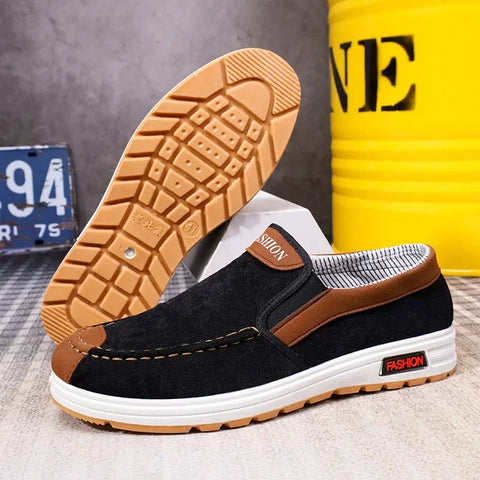 Image of Shoes for Men Plus Size Male Loafers Casual Comfortable Sneakers Slip On leisure Shoes Lightweight Vintage Flats-FrenzyAfricanFashion.com