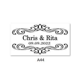 Image of Custom Transparent Labels, Wedding Labels-FrenzyAfricanFashion.com
