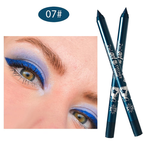 Image of Long Lasting Eyeliner Pencil Colourful Pigment Waterproof Blue Black White Color Gel Eye Liner Pen Makeup Eye Beauty Cosmetics-FrenzyAfricanFashion.com
