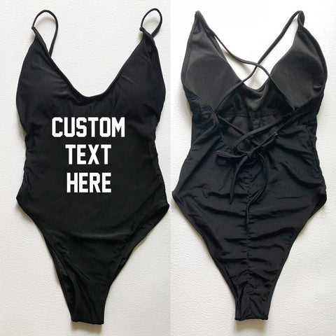 Image of CUSTOM New One Piece Swimsuit Bikini Plus Size-FrenzyAfricanFashion.com