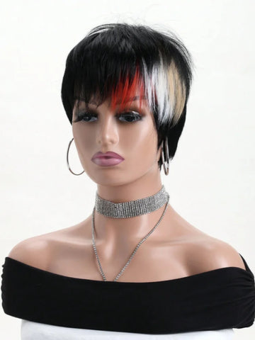 Image of Headband Wig Kinky Straight 26 Inch Kinky Straight Headband Wig Human Hair Glueless Human Hair Wigs Machine Made synthetic-FrenzyAfricanFashion.com