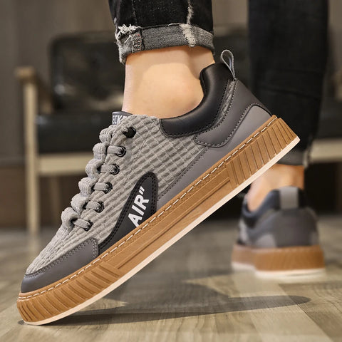 Image of Youth Trendy Board Shoes Corduroy Student Sports Shoes Outdoor Sneakers Male Footwear-FrenzyAfricanFashion.com