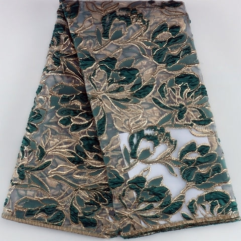 Image of French Brocade Jacquard Lace Fabric-FrenzyAfricanFashion.com