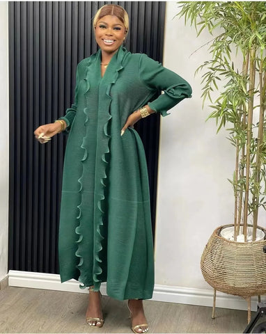 Image of Pleated Dress for Women Spring and Autumn-FrenzyAfricanFashion.com